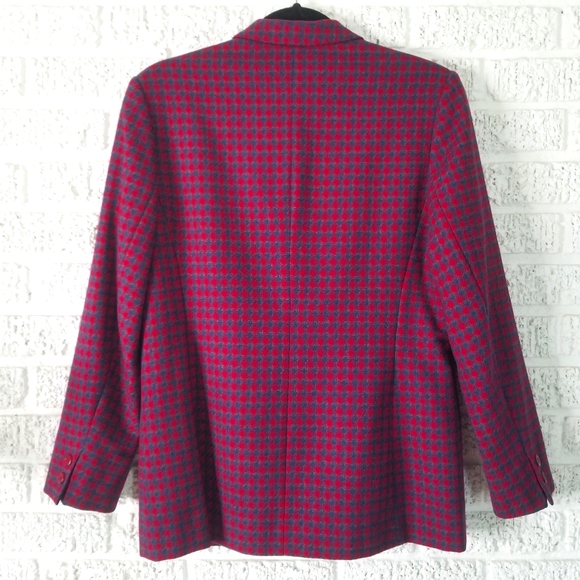 Pendelton Vintage Plaid Wool Blazer 8 - Picture 6 of 7